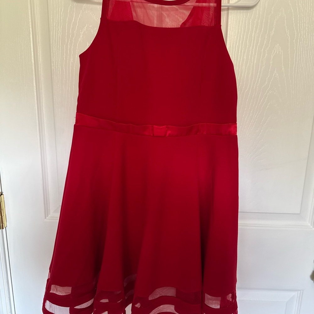 Elegant Red Kids Dress